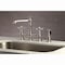 Kingston Brass KS7276AXBS English Country 8" Bridge Kitchen Faucet W/ Sprayer, Nickel KS7276AXBS - alternate 2